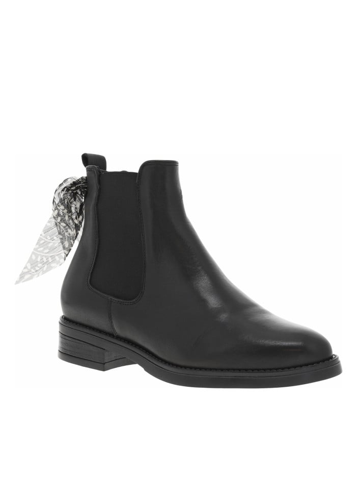 Boots en cuir noires à...