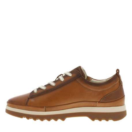 Sneakers en cuir avec semelle à talon plat et cranté et lacets - Image 8