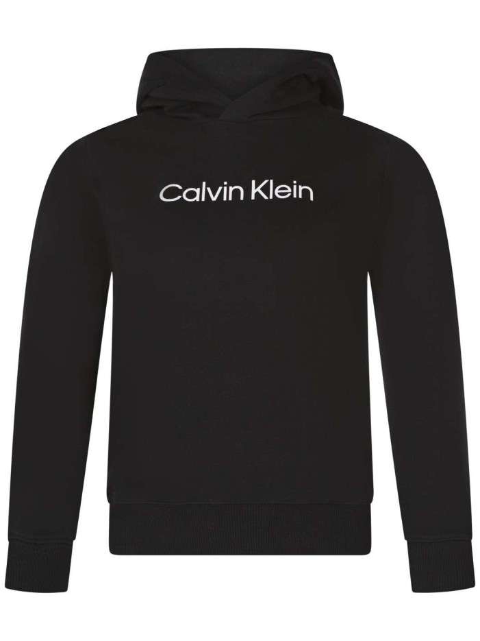 Sweat en coton noir uni...
