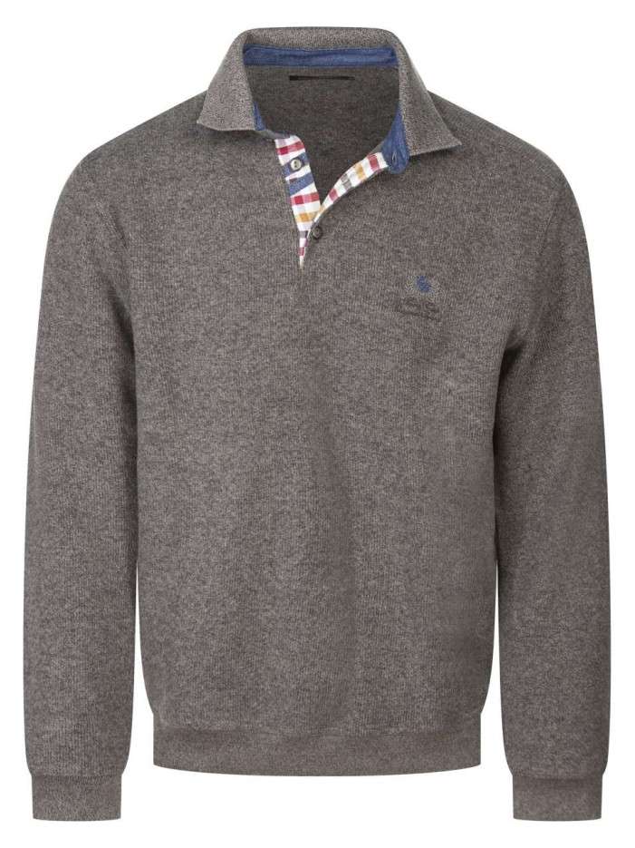 Sweat taupe uni avec une...