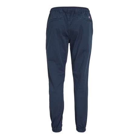 Pantalon de jogging en coton biologique bleu marine uni à coupe slim - Image 3