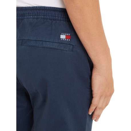 Pantalon de jogging en coton biologique bleu marine uni à coupe slim - Image 5