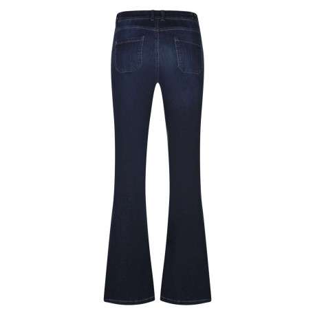 Jean nuit avec une coupe droite à fermeture zippée et boutonnée - Image 2