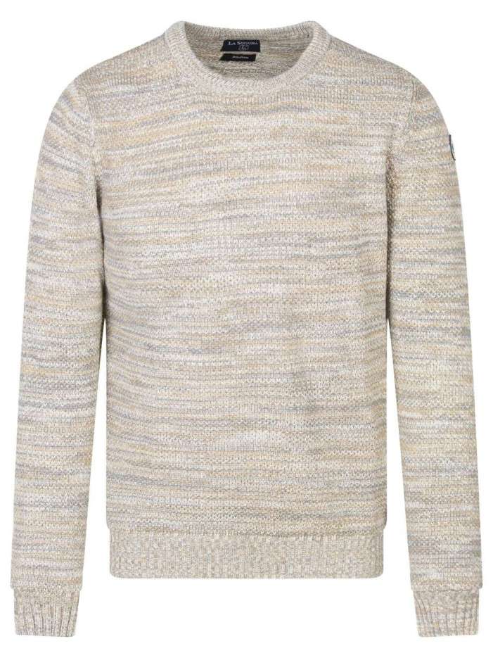Pull beige chiné avec une...