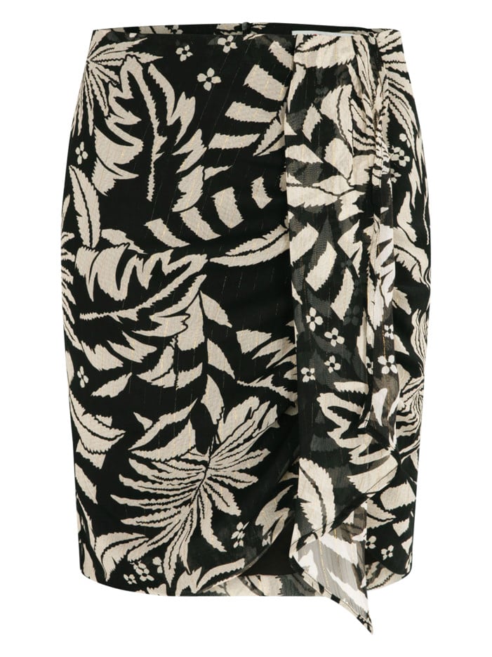 Jupe courte noire et...