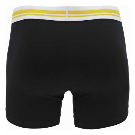 Lot de 2 Boxers classiques en coton noir uni à taille élastiquée - Image 3