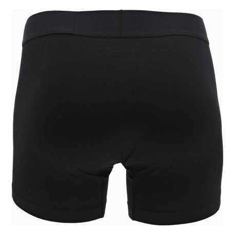 Lot de 2 Boxers classiques en coton noir uni à taille élastiquée - Image 5