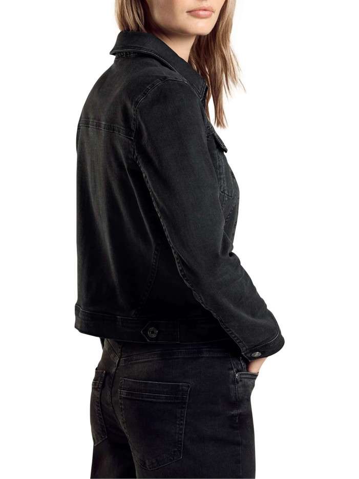 Street One Blouson Jean Femme – Coupe Tendance, Stretch Coton, Poches & Boutons Pression Style Décontracté