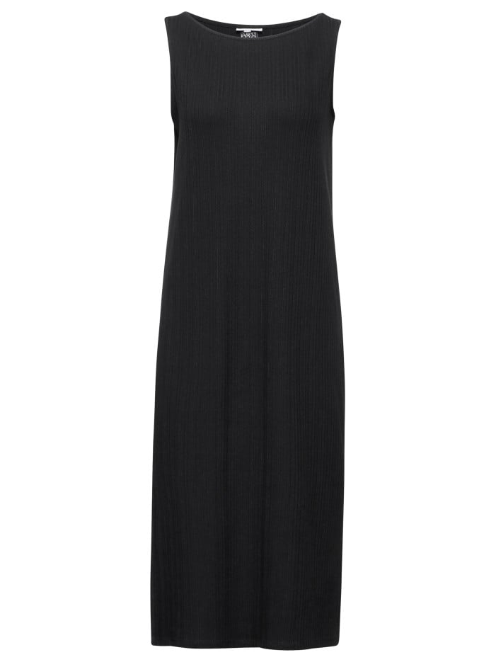 Robe longue noire unie avec...