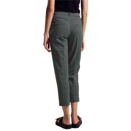 Chino vert à motif pied de poule avec une coupe slim et passants pour ceinture - Image 7