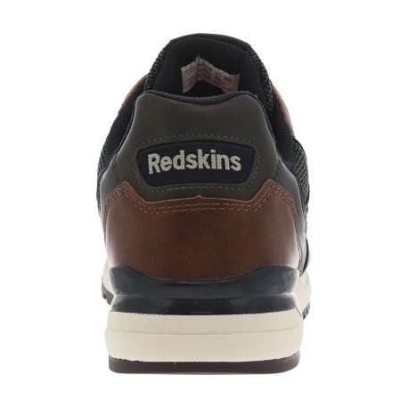 Sneakers brandy à talon plat et à lacets plats bicolores et patch rond - Image 6