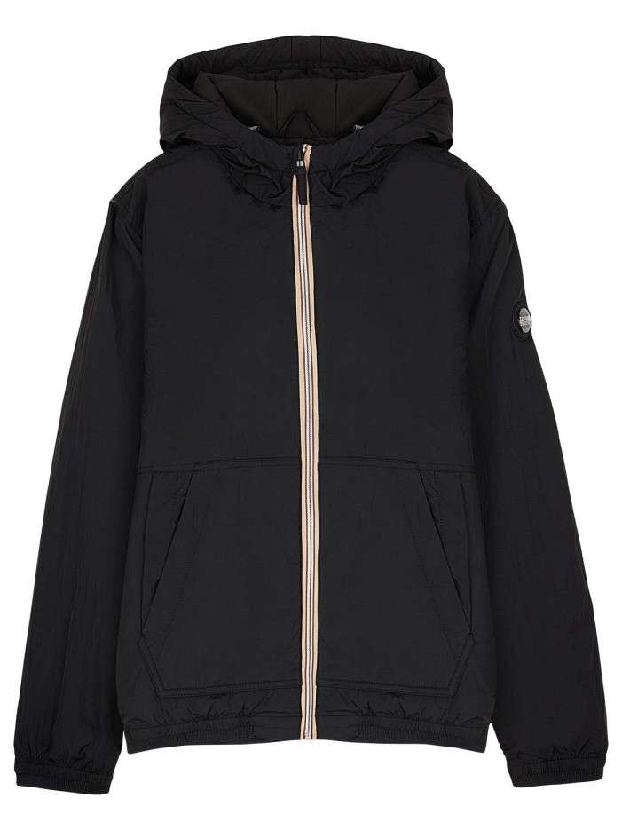 Blouson déperlant noir avec...
