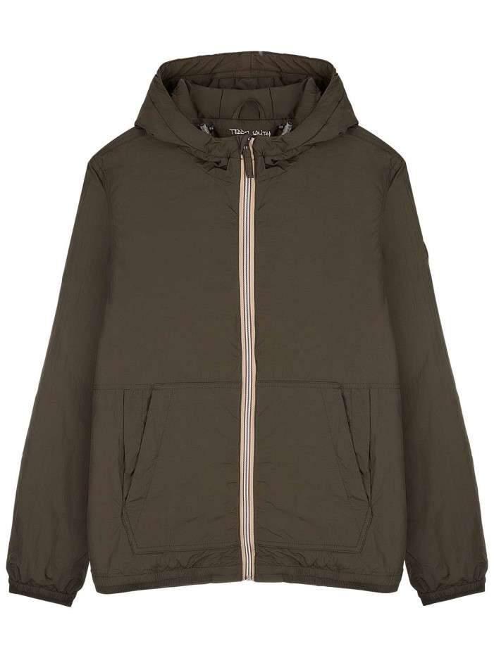 Blouson déperlant kaki avec...