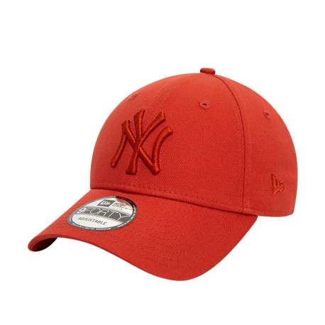 Casquette strapback réglable en coton rouille unie avec de la broderie - Image 11
