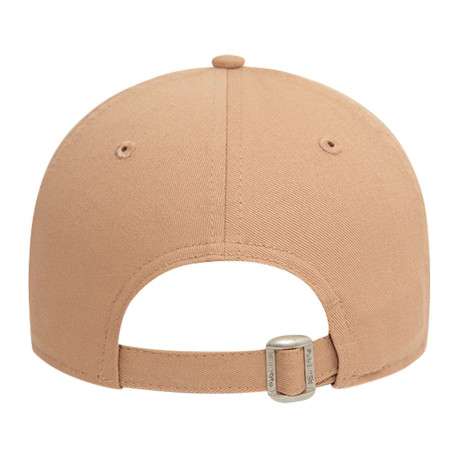 Casquette strapback réglable en coton camel unie avec de la broderie - Image 2