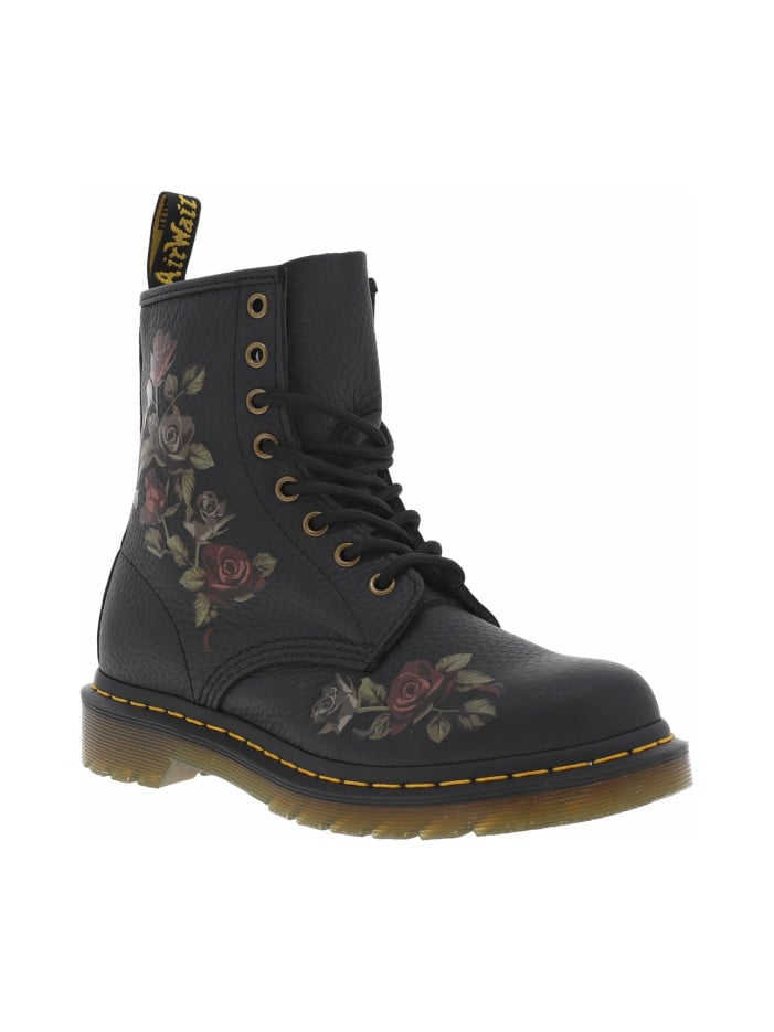 Bottines en cuir noires à...