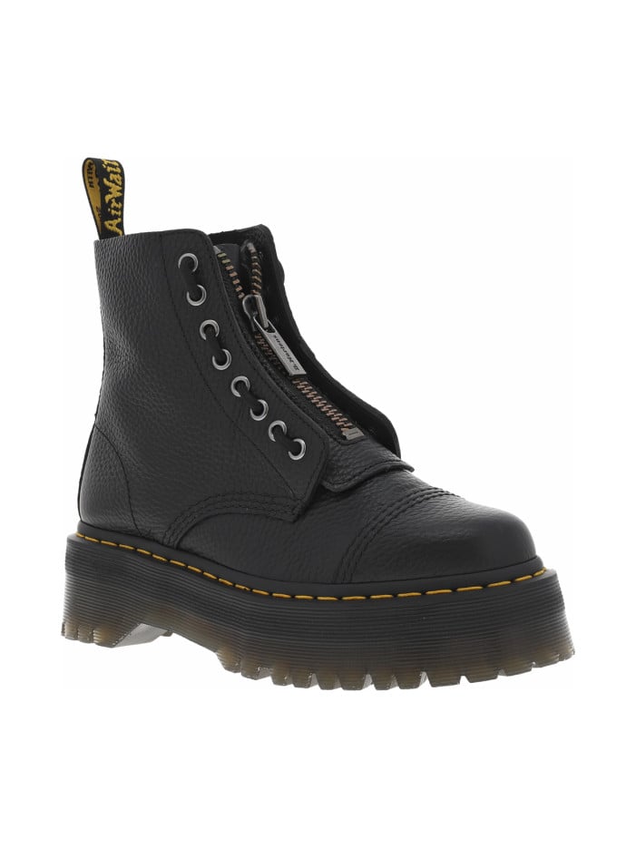 Boots en cuir noires à...