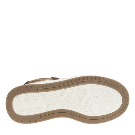 Baskets camel plates à lacets, bande auto-agrippante et empiècements marine - Image 5