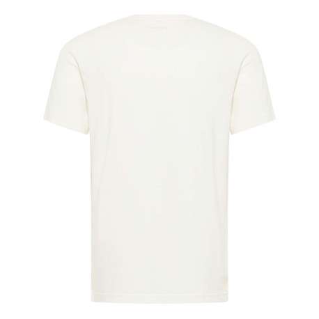 T-shirt Austin en coton blanc à coupe droite avec col rond et logo rouge imprimé - Image 2