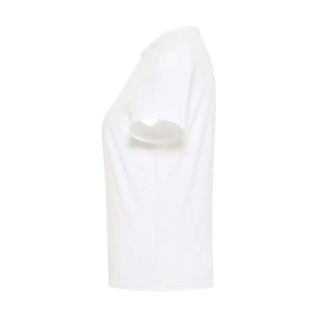T-shirt Ada en coton blanc uni à coupe slim avec col rond et logo brodé - Image 3