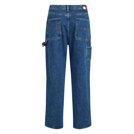 Jean Skater Carpenter en coton mélangé bleu uni avec une coupe droite - Image 12