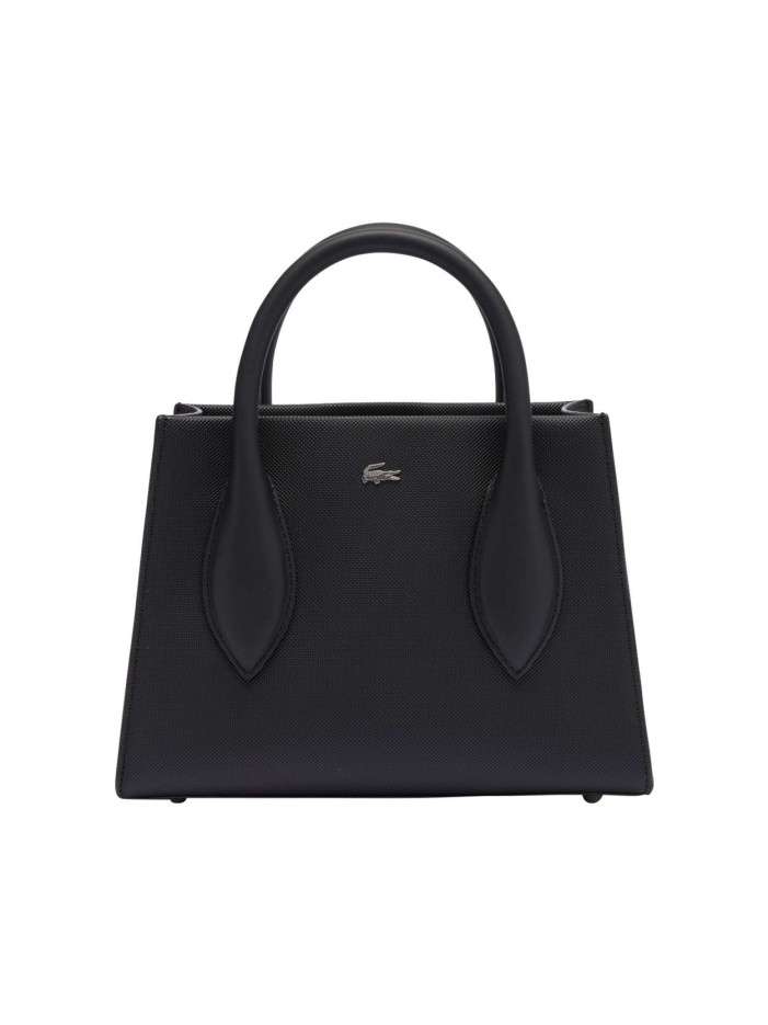 Sac à main noir texturé...