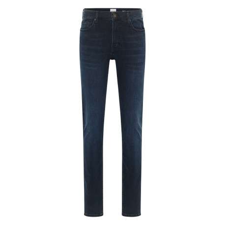 Jean Frisco skinny en coton bleu indigo délavé et une taille mi-haute L32