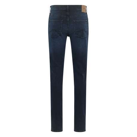 Jean Frisco skinny en coton bleu indigo délavé et une taille mi-haute L32 - Image 2