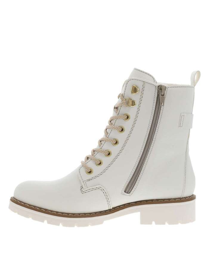Bottines blanc cassé à...