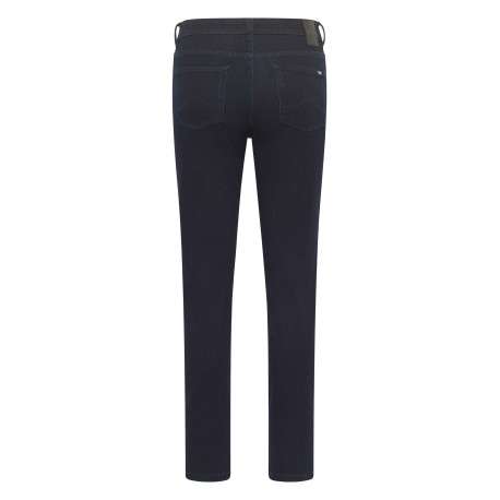 Jean nuit uni avec une coupe slim et deux poches latérales et logo - Image 2