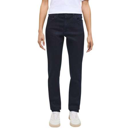 Jean nuit uni avec une coupe slim et deux poches latérales et logo - Image 4