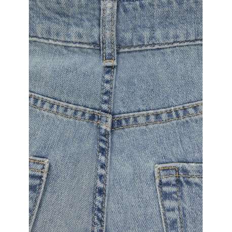 Jean Tokyo en coton stone uni avec une coupe bootcut et légèrement délavé - Image 3