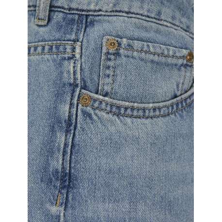 Jean Tokyo en coton stone uni avec une coupe bootcut et légèrement délavé - Image 4