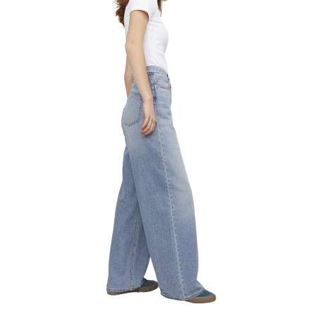 Jean Tokyo en coton stone uni avec une coupe bootcut et légèrement délavé - Image 5