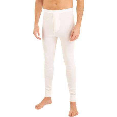 Pantalon de pyjama blanc uni à coupe slim et ourlets élastiqués - Image 3