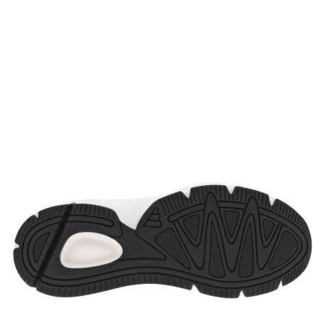 Baskets running kaki à talon plat et à lacets ronds avec logo vert - Image 5
