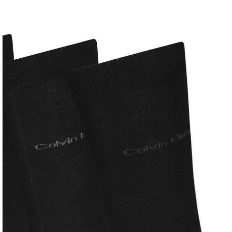 Lot de 4 paires de chaussettes hautes noires unies à coupe haute - Image 3