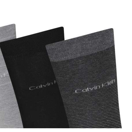 Lot de 4 paires de chaussettes hautes grises unies avec une coupe haute - Image 3