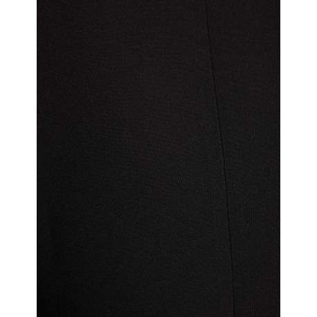 Veste blazer noire unie avec une coupe droite et des manches longues - Image 5