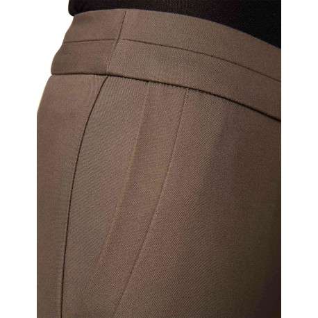 Pantalon 5 poches kaki uni avec une coupe droite et une taille élastiquée - Image 3