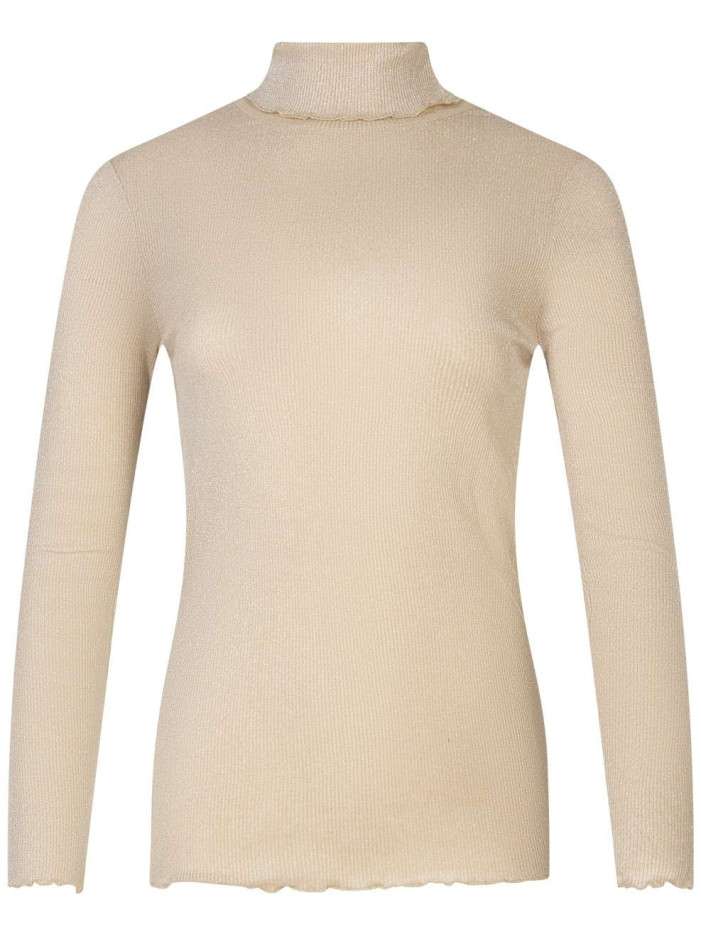 T-shirt beige uni avec une...