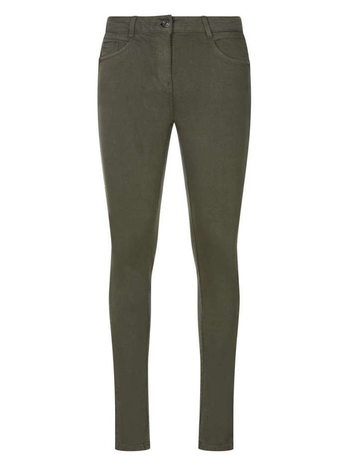 Pantalon 5 Poches kaki uni...