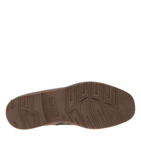 Bottines en cuir cognac pourvues de lacets ronds avec semelle à talon plat - Image 11