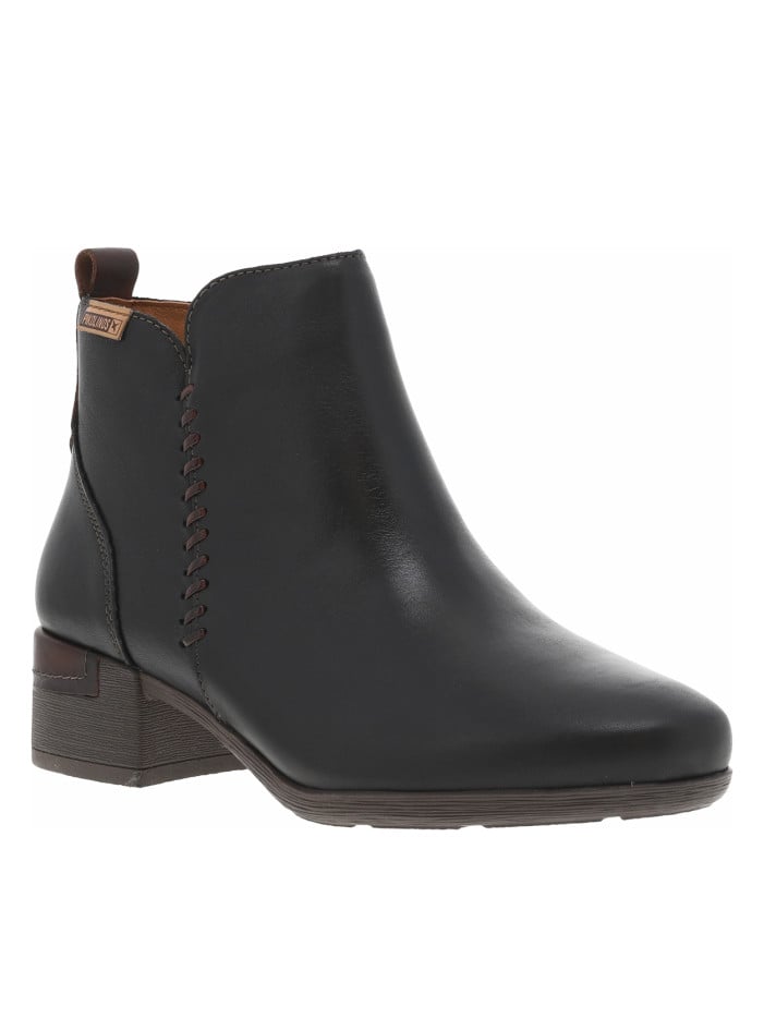 Boots en cuir noires à...