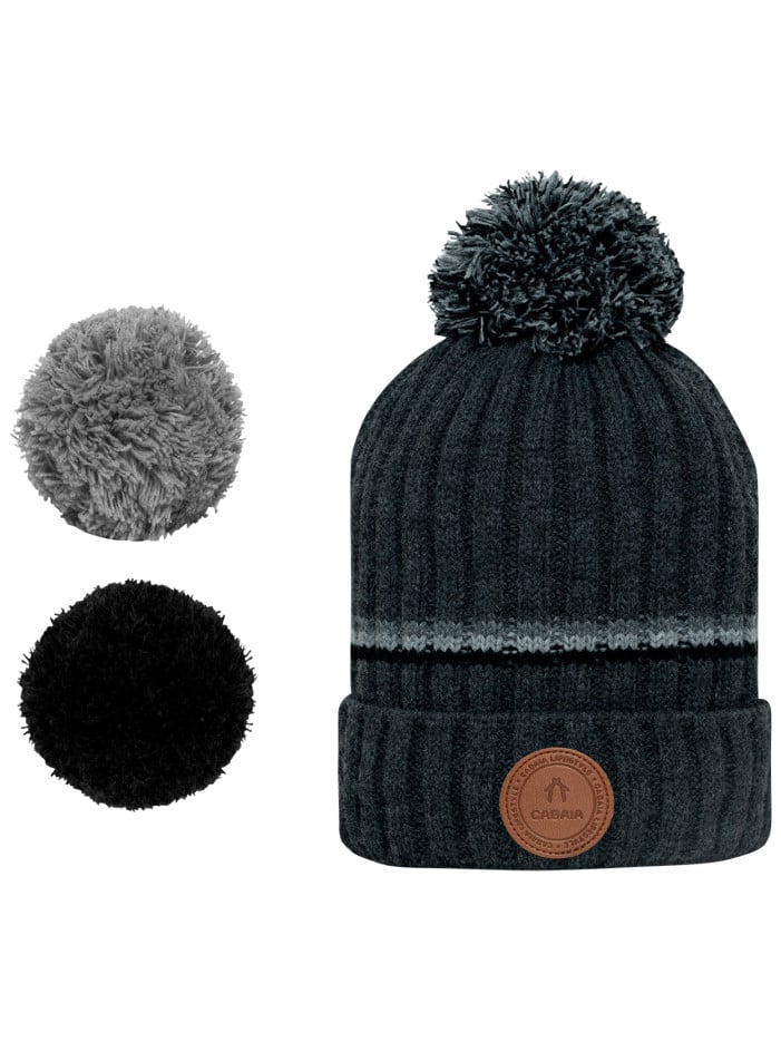 Bonnet anthracite uni à...
