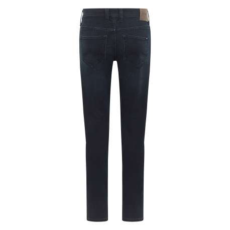 Jean Oregon en coton mélangé indigo avec une coupe slim et patch - Image 2