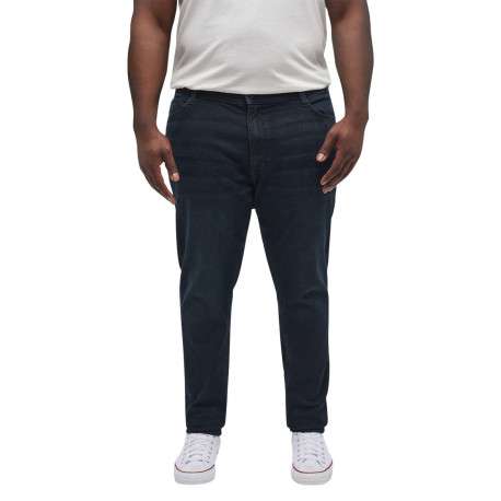 Jean Oregon en coton mélangé indigo avec une coupe slim et patch - Image 5