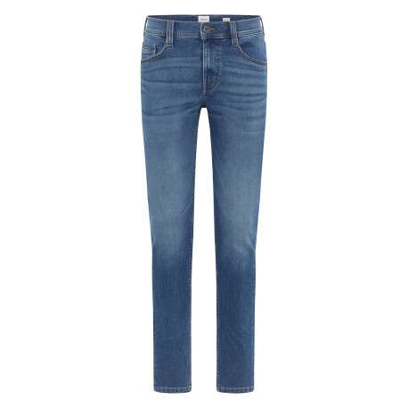 Jean Oregon stone à coupe slim avec patch d'authentification de la marque