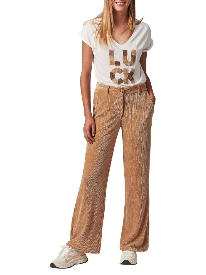 Chino beige en velours...