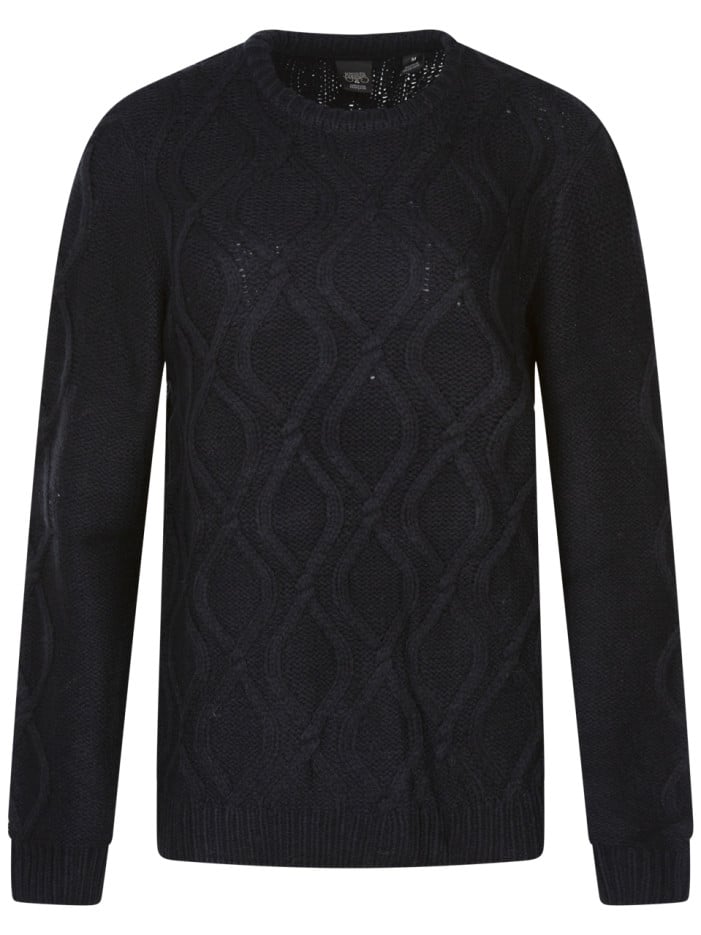 Pull marine uni en maille...